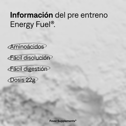 Pre-Entreno en polvo -  Energy Fuel® - Lima Limón 264 g