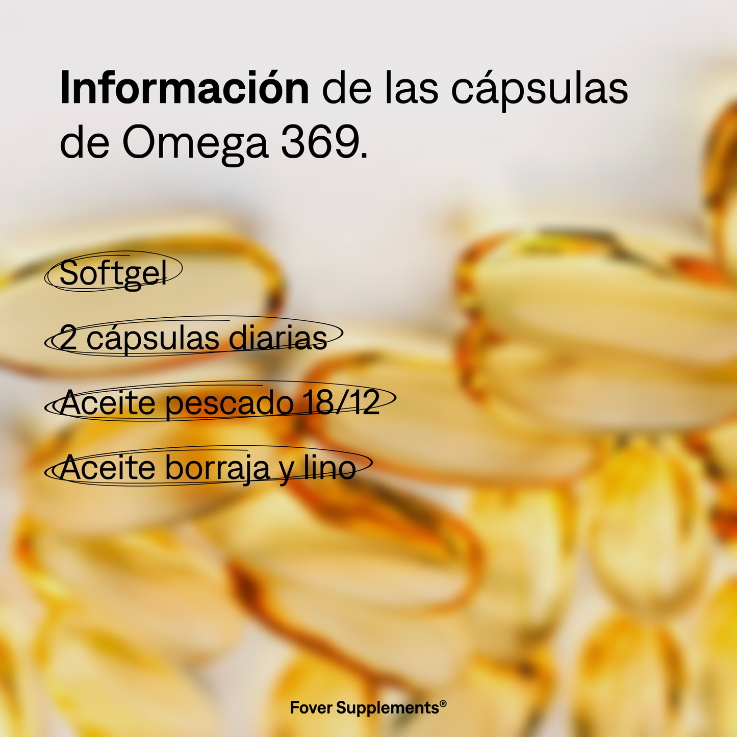 Suplemento de Omega en cápsulas - Omega 369 - 60 Caps